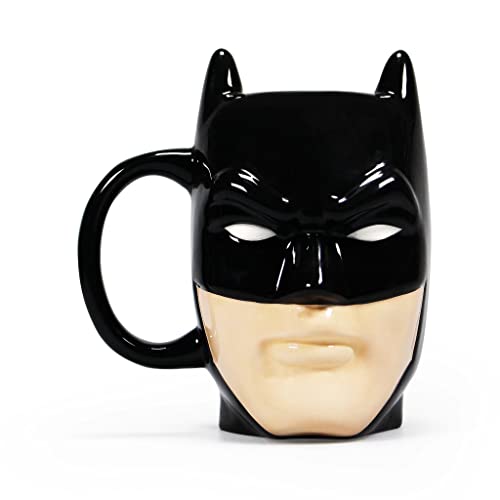 Batman - Tasse - Face Mask - Superhelden 3D Kaffeebecher Logo - Keramik - Geschenkbox von Abysse Corp