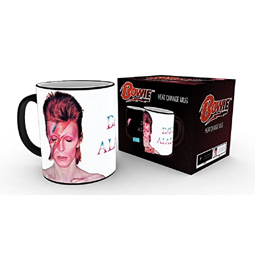 David Bowie - Tasse - Aladdin Sane - Kaffeebecher - Logo - Thermoeffekt Mug - Geschenkbox von Abysse Corp