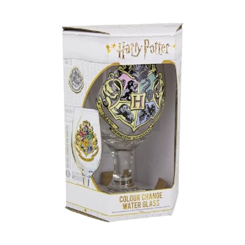 Harry Potter - Glas - Hogwarts - XXL Trinkglas 400 ml - Kelch mit Kälteeffekt - Geschenkbox von Abysse Corp