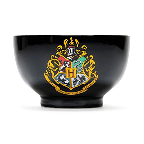 Harry Potter - Müslischale - Hogwarts - Schüssel Crest Logo - Müslischüssel keramik - Schale Schulwappen - Schwarz von Abysse Corp