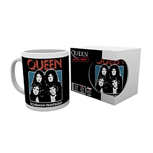 Queen - Tasse - Bohemian Rhapsody - Kaffeebecher - Freddie Mercury - Logo Mug - Geschenkbox von Abysse Corp