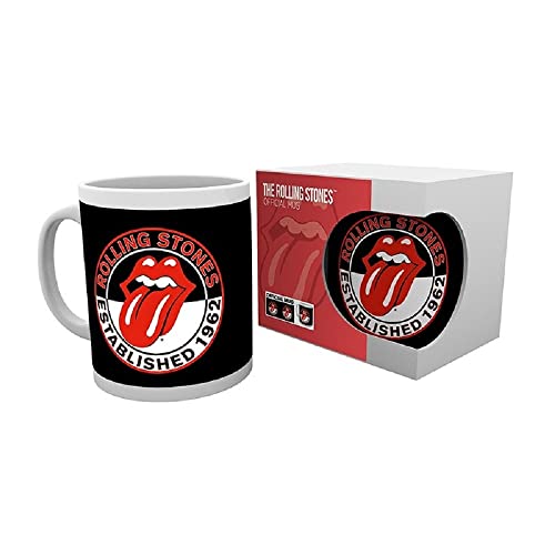 Rolling Stones - Tasse - Established 1962 - Kaffeebecher - Tongue Logo - Mug - Geschenkbox von Abysse Corp