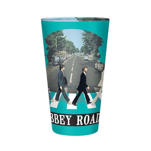 The Beatles - Glas - Abbey Road - Logo XXL Trinkglas 400 ml - Geschenkbox von Abysse Corp