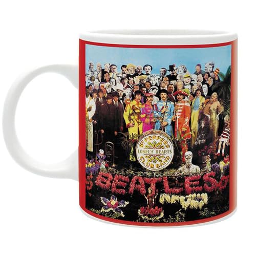 The Beatles - Tasse - Sgt Pepper - Kaffeebecher - Kaffeetasse Logo - Mug - Keramik - Geschenkbox von Abysse Corp