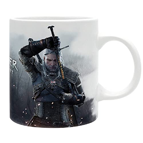 Witcher - Tasse - Geralt von Riva - Kaffeebecher - Wild Hunt Logo Mug - Geschenkbox von Abysse Corp