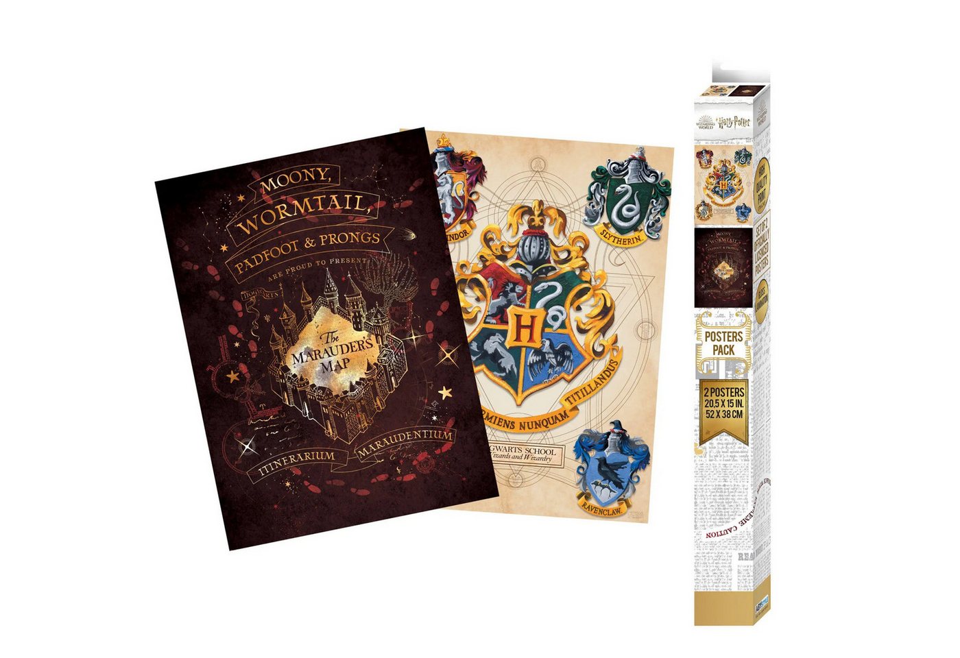 Abysse Poster HARRY POTTER - Set 2 Chibi Posters - Crest & Marauders (52x38) von Abysse