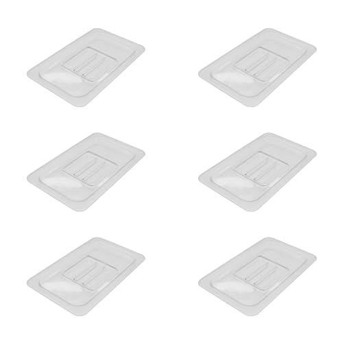 AcMax 6 Stück Polycarbonat Deckel GN 1/4 Gastronormbehälter GN-Behälter Gastronorm Kunststoff von AcMax