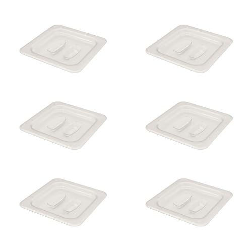 AcMax 6 Stück Polycarbonat Deckel GN 1/6 Gastronormbehälter GN-Behälter Gastronorm Kunststoff von AcMax