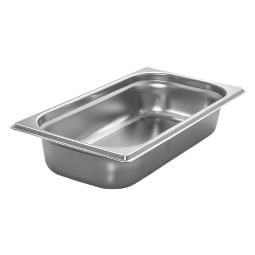 AcMax GN 1/3 Gastronormbehälter GN-Behälter Gastronorm Edelstahl 2,5 Liter Tiefe 65mm von AcMax