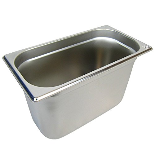 AcMax GN 1/3 Gastronormbehälter GN-Behälter Gastronorm Edelstahl 7,8 Liter Tiefe 200mm von AcMax