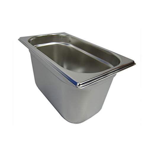 AcMax GN 1/4 Gastronormbehälter GN-Behälter Edelstahl 4,0 Liter Tiefe 150mm Gastronorm von AcMax