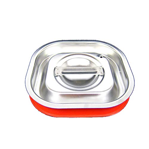 AcMax GN 1/6 Deckel Gastronormbehälter Silikon Abdeckung GN-Behälter Edelstahl von AcMax