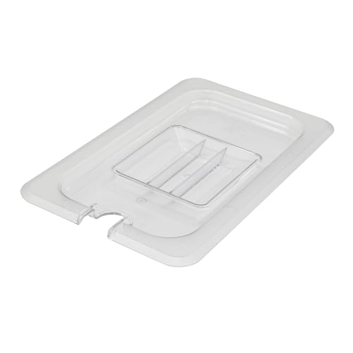 AcMax Polycarbonat Deckel mit Aussparung GN 1/4 Gastronormbehälter GN-Behälter Gastronorm Kunststoff von AcMax