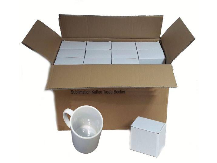 AcMax Tasse 36 Stück Fototasse Sublimation Kaffee Tassen Becher weiss AcMax Tasse 36 Stück Fototasse Sublimation Kaffee Tassen Becher weiss von AcMax