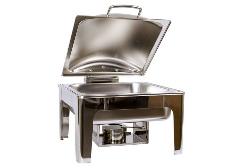 AcMax Thermobehälter Edelstahl Luxus Speisenwärmer 2/3 Chafing Dish 6,0 Liter von AcMax