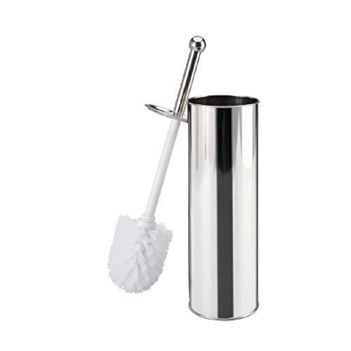 Klobürste Toilettenbürste WC Bürste WC-Garnitur 38x9cm Edelstahl Bürste weiß von AcMax
