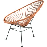 Acapulco Design - Acapulco Chair, Leder cognac / schwarz von Acapulco Design