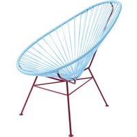 Acapulco Design - Acapulco Classic Chair, ICDMX_ST UNO, hellblau / burgunderrot Acapulco Design - Acapulco Classic Chair, ICDMX_ST UNO, hellblau / burgunderrot von Acapulco Design