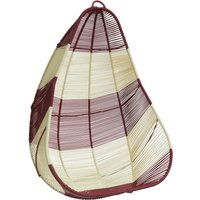 Acapulco Design - Acapulco Hängestuhl, CDMX_2, eggshell / burgundy red von Acapulco Design