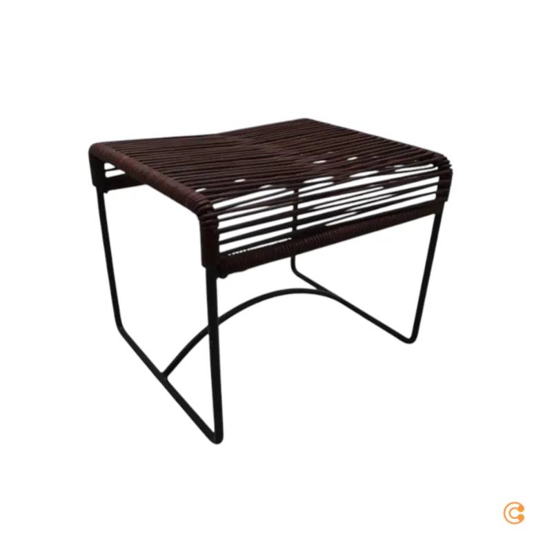 Acapulco Design Acapulco Hocker Leder Cognac Schwarz Siehe Text/Foto B-Ware von Acapulco Design