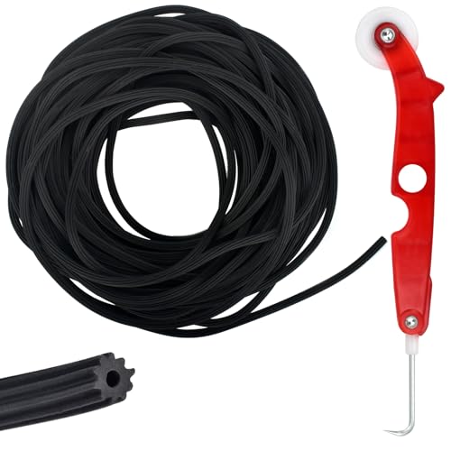 AccEncyc Fenster-Spline 0,4 cm x 15 m Fenster-Reparatur-Set zum Ersetzen und Installieren von Türfenstern AccEncyc Fenster-Spline 0,4 cm x 15 m Fenster-Reparatur-Set zum Ersetzen und Installieren von Türfenstern von AccEncyc