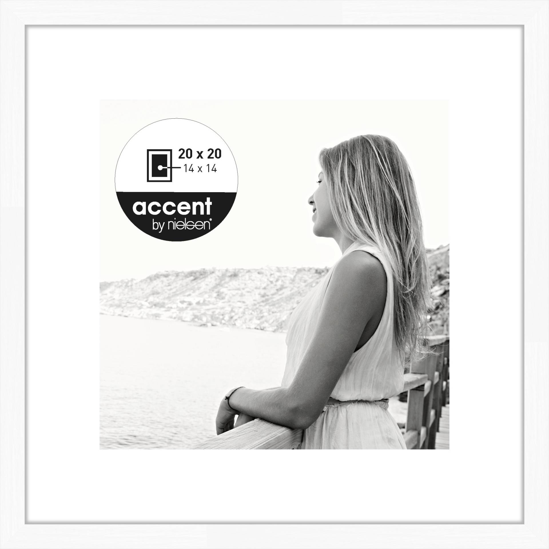 Accent by Nielsen Holz Bilderrahmen Aura ca. 20x20cm in Farbe White Accent by Nielsen Holz Bilderrahmen Aura ca. 20x20cm in Farbe White von Accent by Nielsen