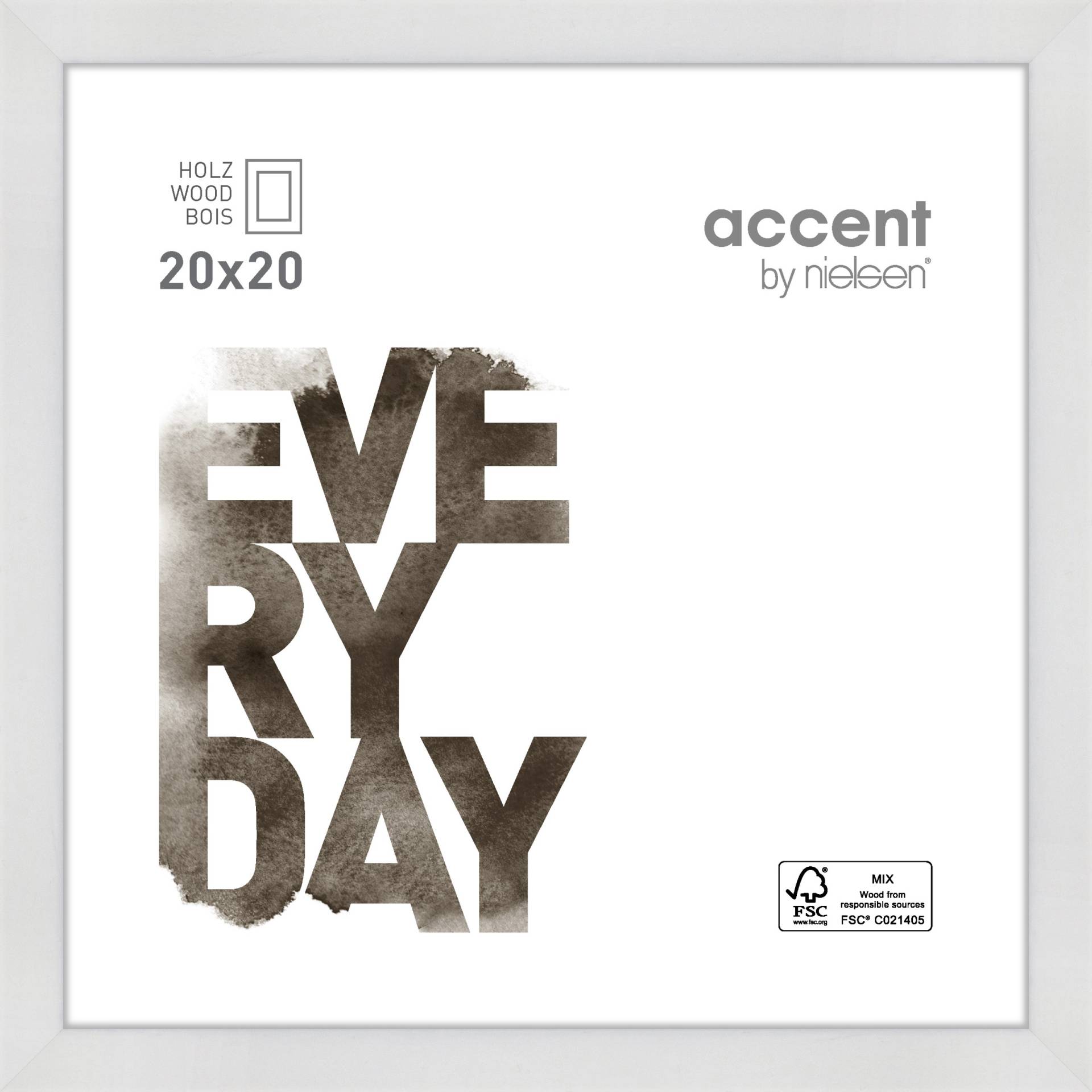 Accent by Nielsen Holz Bilderrahmen Zoom ca. 20x20cm in Farbe White Accent by Nielsen Holz Bilderrahmen Zoom ca. 20x20cm in Farbe White von Accent by Nielsen