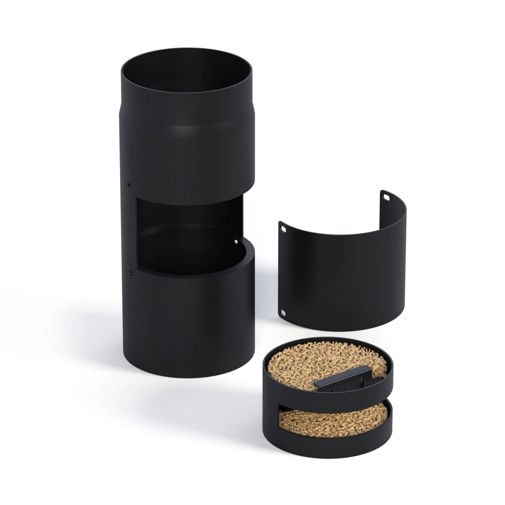 Accente International Kaminofenfilter 'Sauberling' schwarz von Accente International