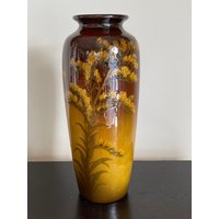 Beeindruckende Antike Rookwood Art Pottery Vase Verziert Von Matt Daly von AccentsAntiquesMore