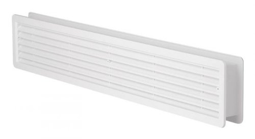 Access Panels UK Lüftungsgitter (500 x 90 mm, Kunststoff), weiß von Access Panels UK