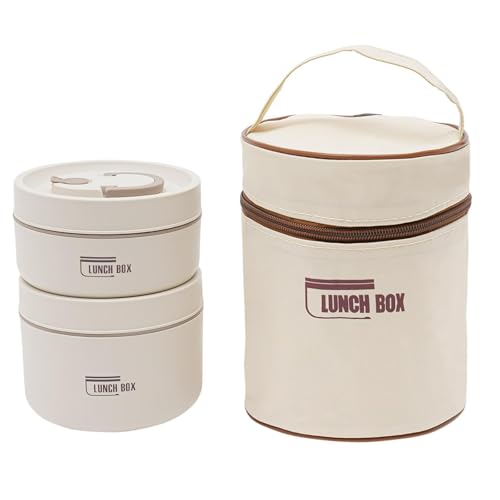 Accmuzzy Thermo Lunchbox Edelstahl,Thermobehälter für Essen mit Thermotasche und Besteck,Thermo Essensbehälter Auslaufsicher,Warmhaltebehälter Essen für Kinder und Erwachsene,440ml&600ml (4) von Accmuzzy