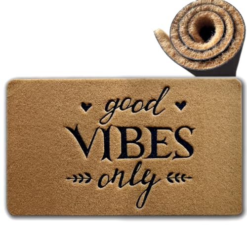 Accssoey Fußmatte mit Aufschrift "Welcome Good", für den Außenbereich, für Eingang, Vorder- und Rückseite, rutschfeste Fußmatte, 76,2 x 45,7 cm Accssoey Fußmatte mit Aufschrift "Welcome Good", für den Außenbereich, für Eingang, Vorder- und Rückseite, rutschfeste Fußmatte, 76,2 x 45,7 cm von Accssoey