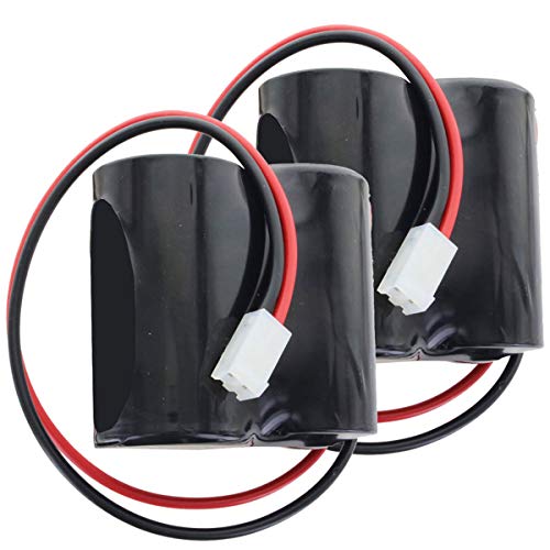 ABUS FU2986 kompatibel für 2WAY-Funk-Außensirene, 2 Stück Nachbau BatteriePack 3 Volt von AccuCell