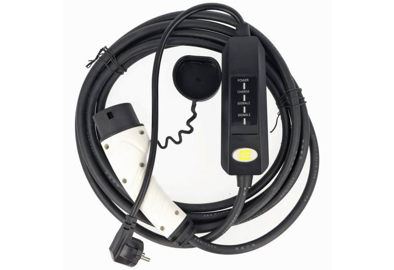 AccuCell Ladekabel für Elektroautos mit SchuKo-Stecker auf Typ 2 Mode2 230V 13 Elektroauto-Ladegerät von AccuCell