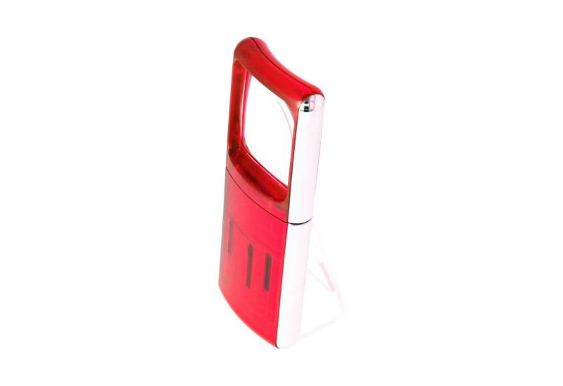 AccuCell LED Taschenlampe LED-Lupe mit LED-Beleuchtung und 3fach Vergrösserung Farbe Rot von AccuCell