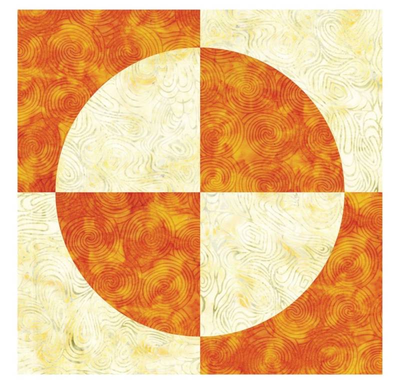 AccuQuilt Motivstanzer Accuquilt Stanzform Drunkard´s Path 7 inch von AccuQuilt