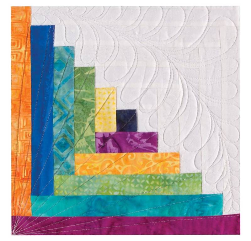 AccuQuilt Motivstanzer Accuquilt Stanzform Log Cabin 12 inch (ca. 30,5 cm) von AccuQuilt