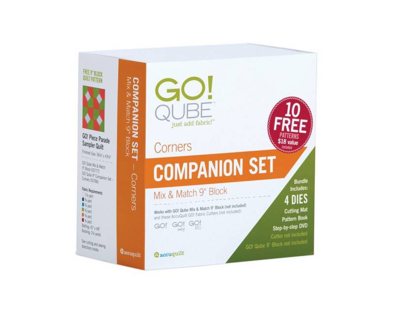 AccuQuilt Motivstanzer Qube Ergänzungsset Corners zu 9 inch (22,86 cm) Mix & Match Qube von AccuQuilt