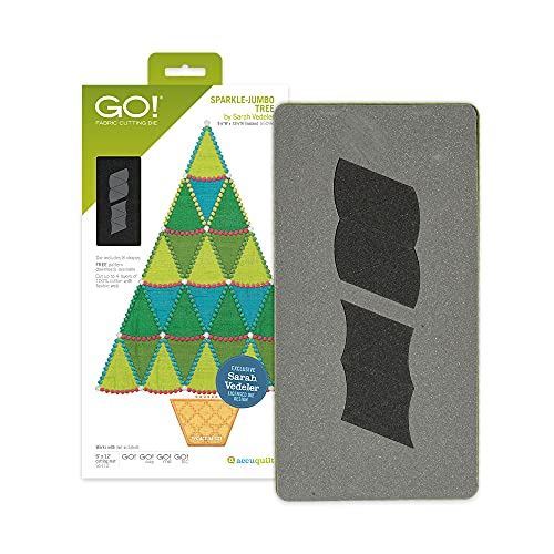 Go! Fabric Cutting Dies-Sparkle Jumbo Tree By Sarah Vedeler von AccuQuilt