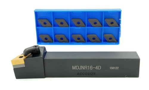 Accusize Industrial Tools 2,5 x 15,2 cm Mdjn R-16-4D Werkzeughalter, rechte Hand mit DNMG321 Hartmetall-Einsatz, 502-5020 Zoll Accusize Industrial Tools 2,5 x 15,2 cm Mdjn R-16-4D Werkzeughalter, rechte Hand mit DNMG321 Hartmetall-Einsatz, 502-5020 Zoll von Accusize Industrial Tools