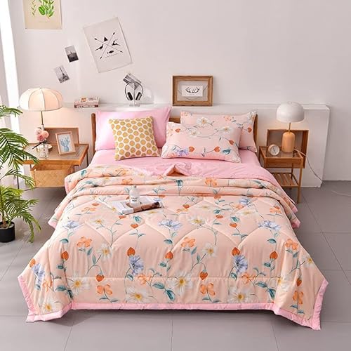 Acdler Kühldecke Sommerdecke ，Soft Touch Steppdecken，Microfaser Sommer Steppbett Im Wende-Design Schlafdecke Daunendecke Sommer Steppbett Leichtsteppbett Microfaser Steppdecke von Acdler