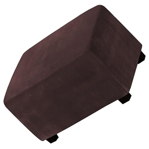 Luxuriöser Ottoman Schonbezug Samt Hockerbezug Bezug Für Fußhocker, Rechteckig Stretch Ottomane Abdeckung, Sitzhocker Elastisch Husse, Überzug Möbel Protector Für Sofa Fußbank von Acdler