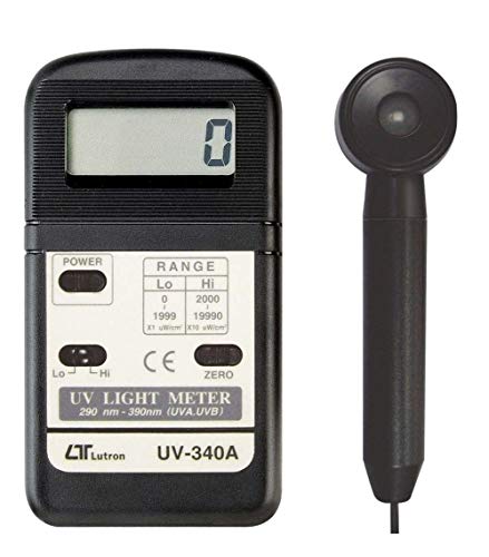 * Versand innerhalb von 1 Tag * Industrielles UV-Lichtmessgerät mit UV-Sensorsonde (Bereich: Niedriger Bereich: 1999 uW/cm^2) für den Laboreinsatz von Modell: UV-340A von Ace Instruments