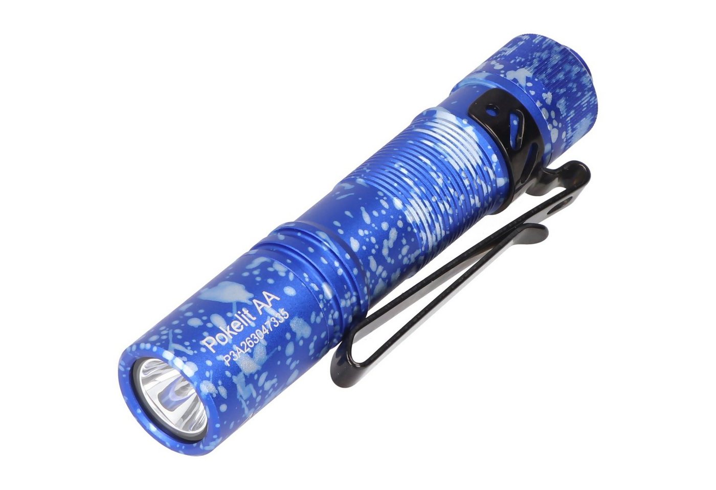 Acebeam LED Taschenlampe AceBeam Pokelit AA LED-Taschenlampe in blauer camouflage Optik, 550 L von Acebeam