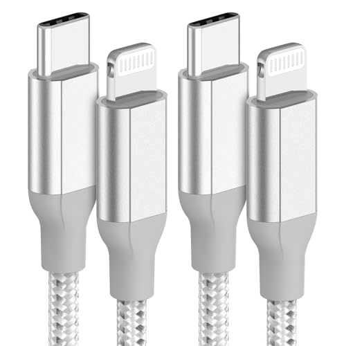 Acecene USB C Lightning Kabel 1M, 2 Stück USB C iPhone Ladekabel Schnellladekabel Power Delivery Nylongeflochten Datenkabel für iPhone 14 13 12 11 Pro Max X XS XR 8 7 6 Plus Mini SE - Silber Acecene USB C Lightning Kabel 1M, 2 Stück USB C iPhone Ladekabel Schnellladekabel Power Delivery Nylongeflochten Datenkabel für iPhone 14 13 12 11 Pro Max X XS XR 8 7 6 Plus Mini SE - Silber von Acecene