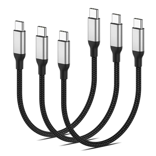 USB C auf USB C Kabel Kurz 20cm, 3 Stück PD 60W Ladekabel USB C Schnellladekabel und Datenkabel Nylon Typ c Ladekabel für iPhone 15/15 Pro/15 Pro Max Samsung Galaxy Huawei -USB 2.0 USB C auf USB C Kabel Kurz 20cm, 3 Stück PD 60W Ladekabel USB C Schnellladekabel und Datenkabel Nylon Typ c Ladekabel für iPhone 15/15 Pro/15 Pro Max Samsung Galaxy Huawei -USB 2.0 von Acecene