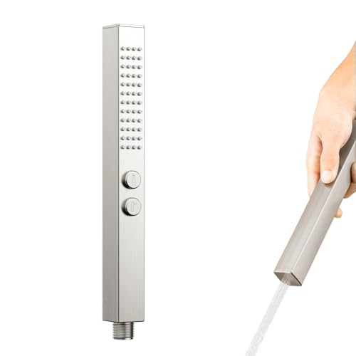 ACEFY Duschkopf wassersparend Dual Function Mode Handbrause Stabhandbrause mit Anti-kalk Dusen Duschbrause massiv Messing Gebürstet ACEFY Duschkopf wassersparend Dual Function Mode Handbrause Stabhandbrause mit Anti-kalk Dusen Duschbrause massiv Messing Gebürstet von Acefy