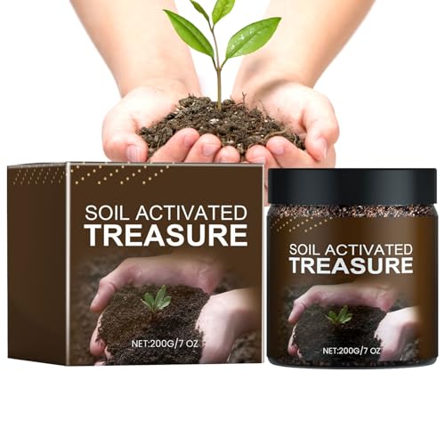 Aceirropy Bodenaktivator Für Pflanzen | Dünger für Sämlinge in Töpfen,200g Natur-Bodenaktivator für Garten, Hochbeet, Rasen & Innenräume von Aceirropy