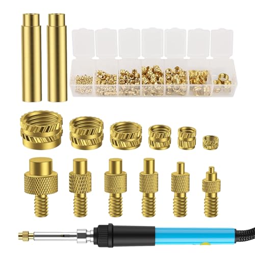 Aceirropy Heat Insert Tool - Gewindeeinsätze,Hitzebeständige Adapterteile Heizgerät Einsetzwerkzeug für Heimwerker & 3D-Druck Metallgewinde Haushalt & Werkstatt von Aceirropy