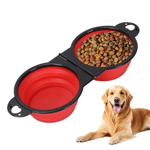 Aceirropy Klappbarer Futter- Und Wassernapf Für Hunde | Ausziehbares Doppel Napf Für Hunde Futter Und Wasser - Futterbehälter Mit Verlangsamter Fütterung Für Wanderungen Camping Und Outdoor Aceirropy Klappbarer Futter- Und Wassernapf Für Hunde | Ausziehbares Doppel Napf Für Hunde Futter Und Wasser - Futterbehälter Mit Verlangsamter Fütterung Für Wanderungen Camping Und Outdoor von Aceirropy